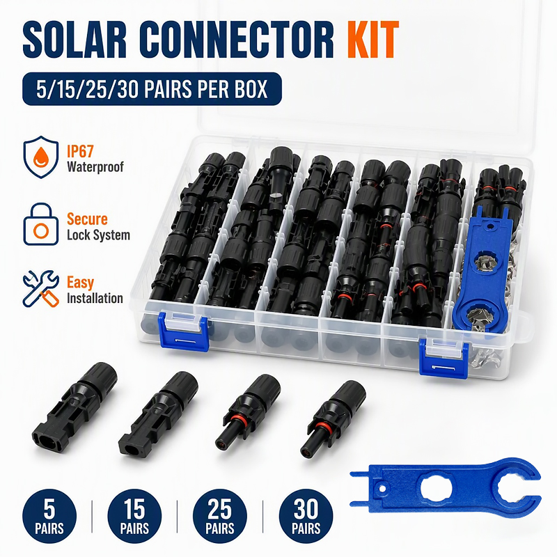 ชุดขั้วต่อแผงโซลาร์เซลล์ 5/15/ - Solar Cable Mc4 Connector บทวิจารณ์และราคา