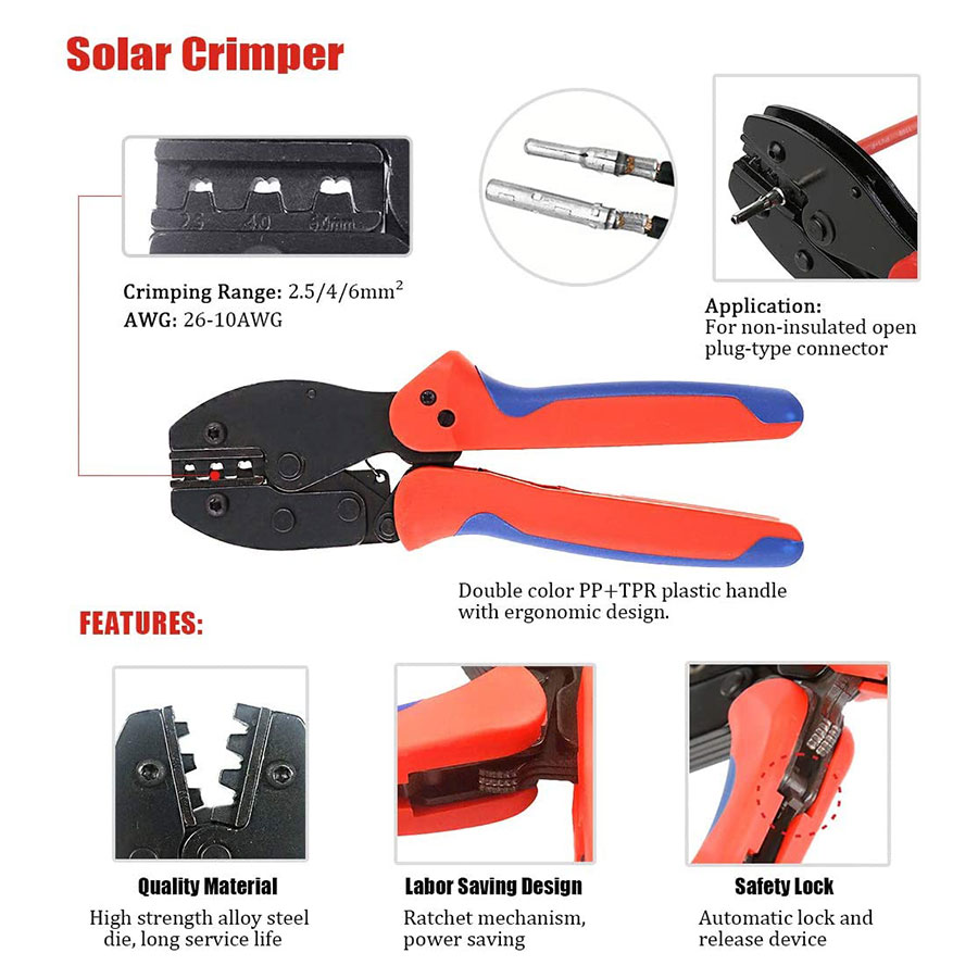 แผงเซลล์แสงอาทิตย์เครื่องมือสำ - Solar Cable Mc4 Connector บทวิจารณ์และราคา