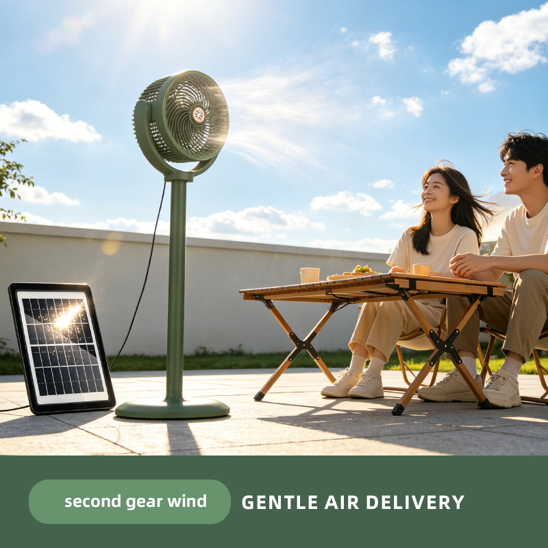 พัดลมตั้งพื้นแบบเทอร์ไบน์ลมหมุ - Renewable Energy Fan บทวิจารณ์และราคา