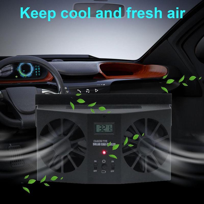 พัดลมระบายอากาศในรถยนต์แบบชาร์ - Renewable Energy Fan บทวิจารณ์และราคา