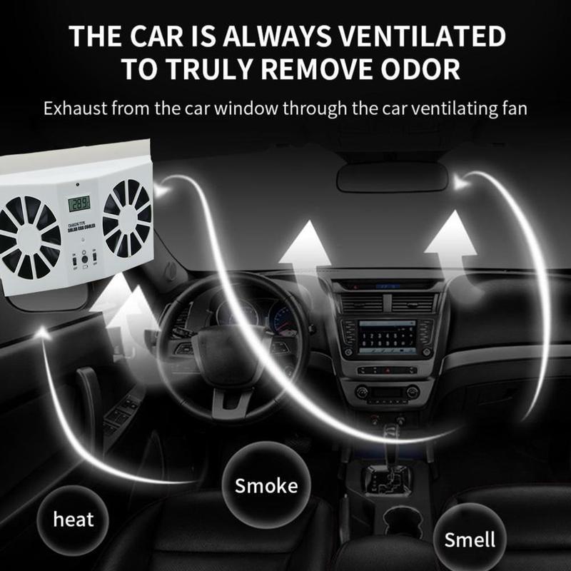 พัดลมระบายอากาศในรถยนต์แบบชาร์ - Renewable Energy Fan บทวิจารณ์และราคา