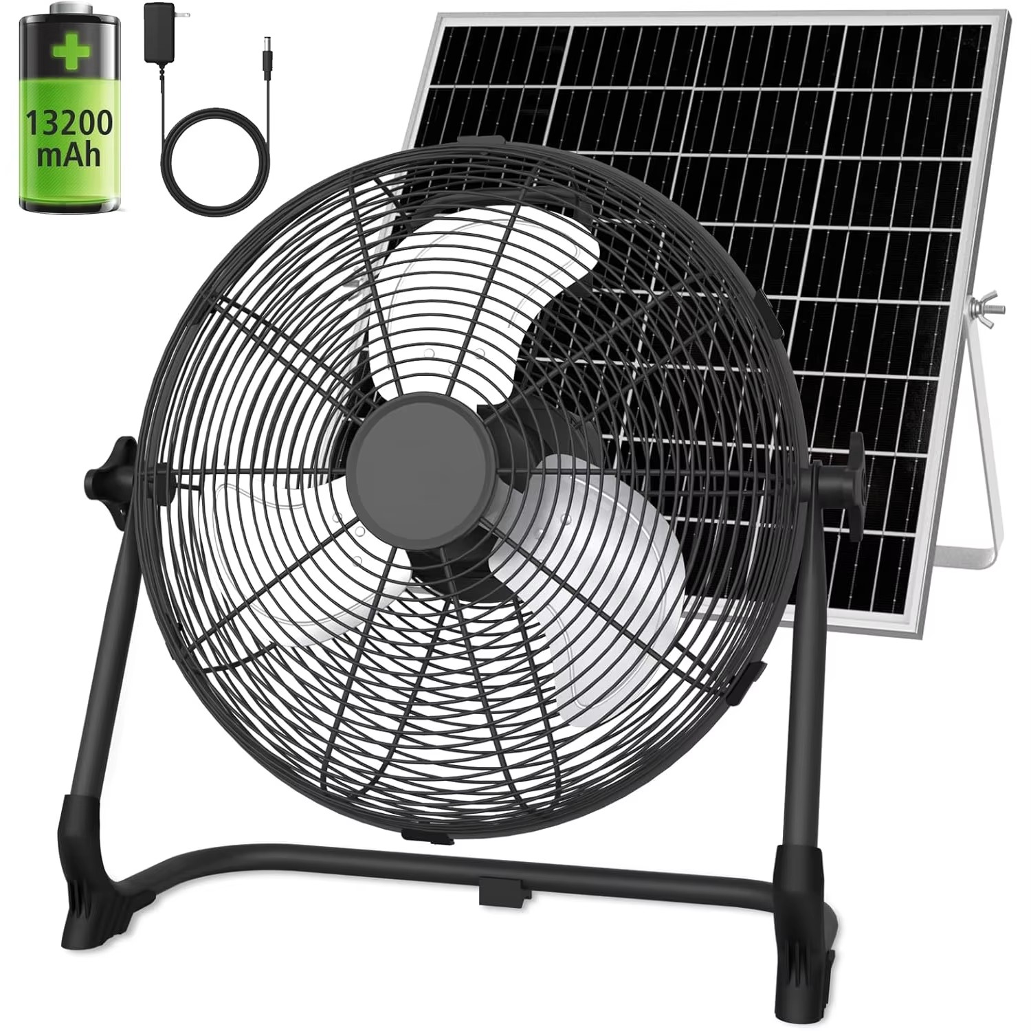 พัดลมพกพาพลังงานแสงอาทิตย์ขนาด - Renewable Energy Fan บทวิจารณ์และราคา