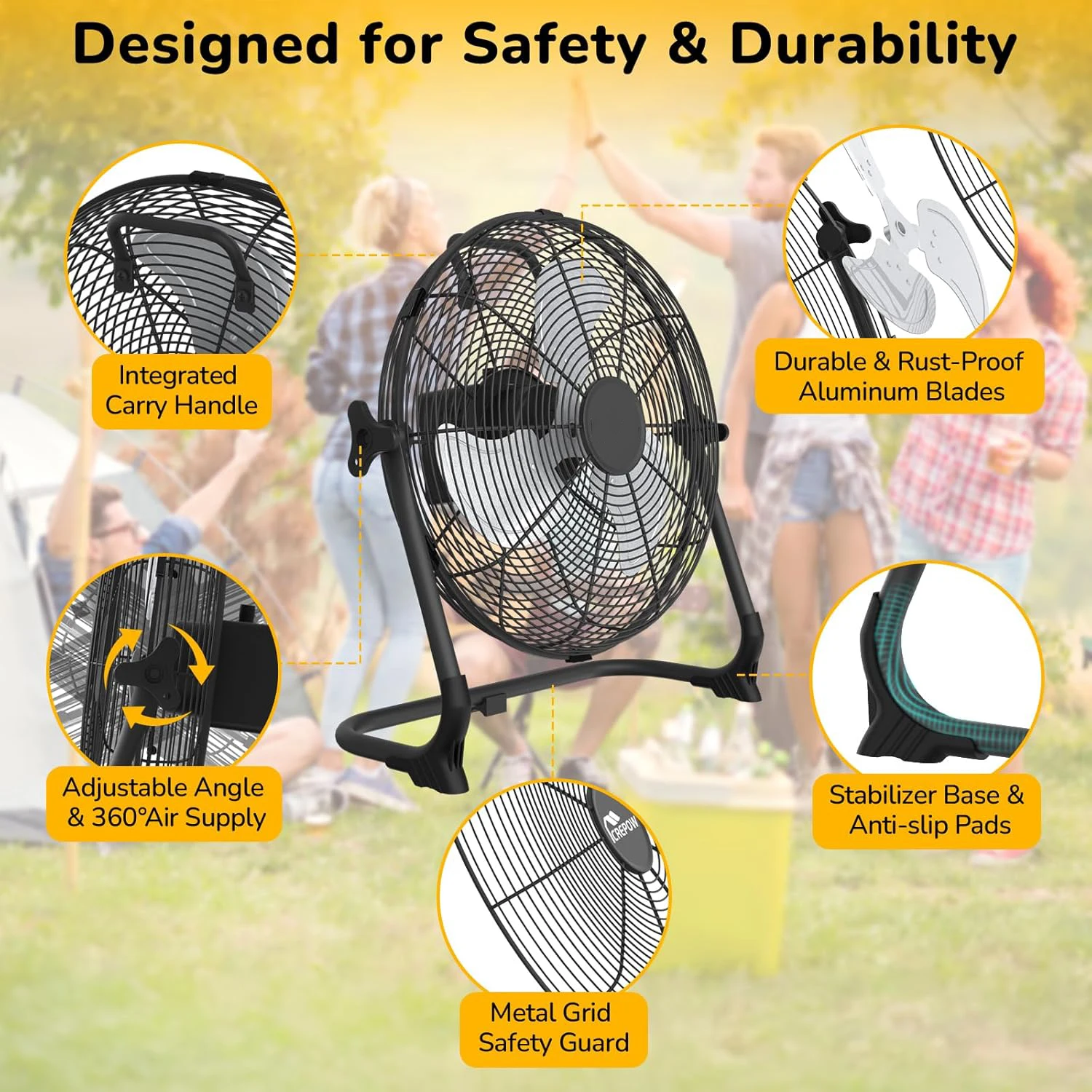 พัดลมพกพาพลังงานแสงอาทิตย์ขนาด - Renewable Energy Fan บทวิจารณ์และราคา